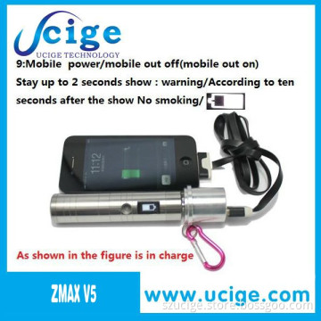 Zmax V5! ! ! 2013 Sigelei Latest Zmax V5 E-Cigarette, Zmax V5 E Cig with Charging Function